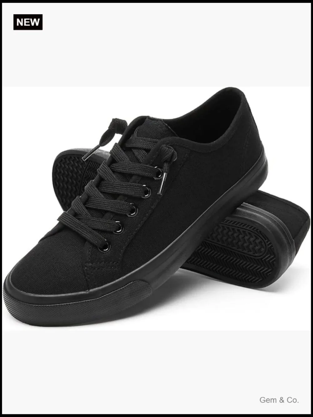 Women Slip On Canvas Fashion Sneakers Lace Up Non Slip Casual Shoes Low Top